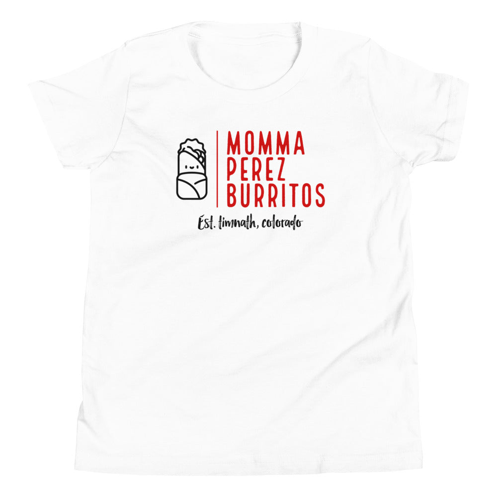 Momma Perez Burritos - Youth Short Sleeve T-Shirt