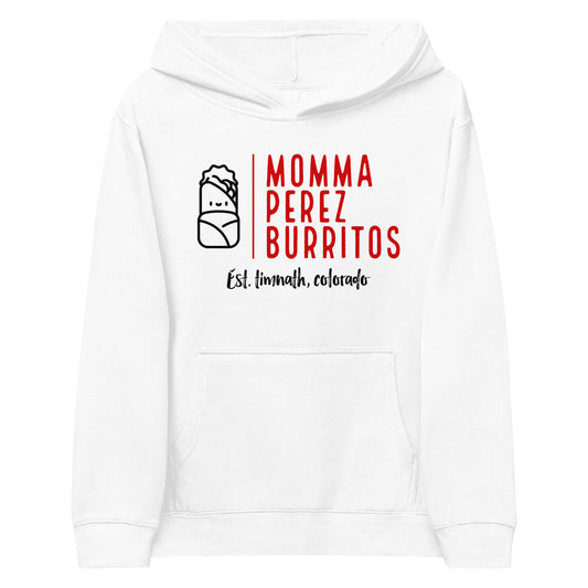 Momma Perez Burrito's Kids fleece hoodie