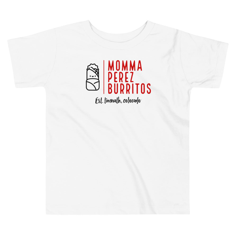 Momma Perez Burritos Toddler Short Sleeve Tee