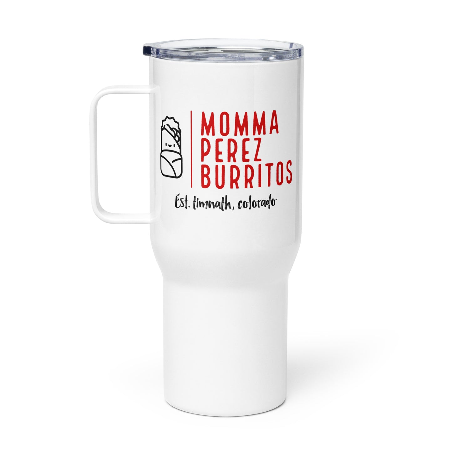 Momma Perez Travel mug with a handle