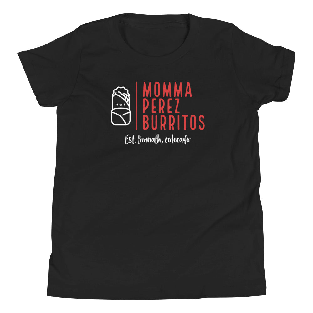 Momma Perez Burrito's - Youth Short Sleeve T-Shirt