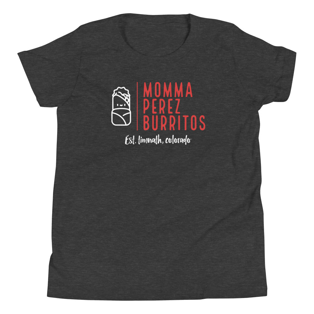 Momma Perez Burrito's - Youth Short Sleeve T-Shirt