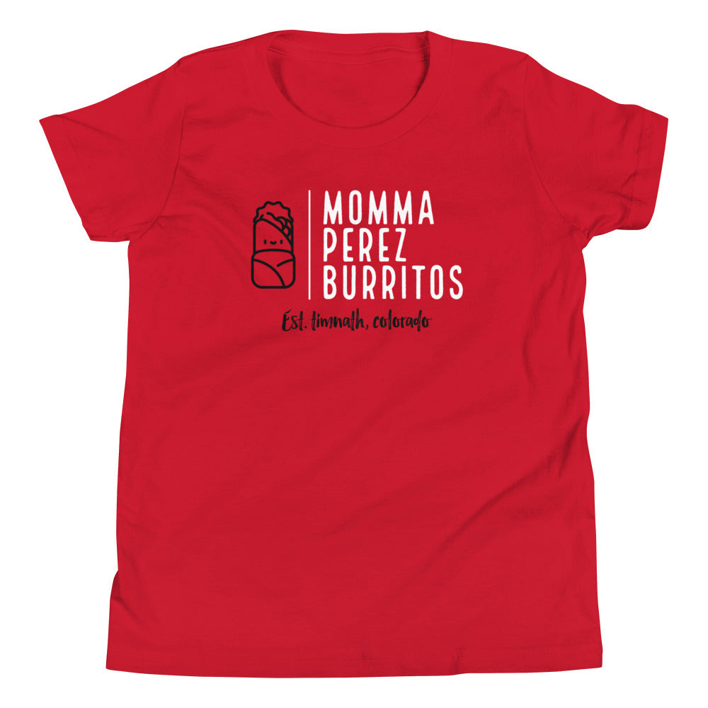 Momma Perez Burrito's Youth Short Sleeve T-Shirt